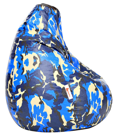 Fluffy Digital Printed Urban Bean Bag XXXL